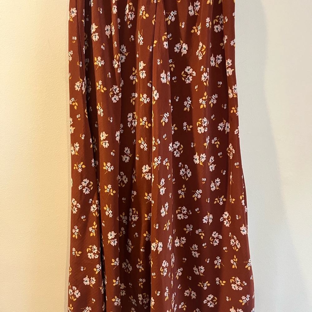 Altar'd State Rust Floral Maxi Skirt